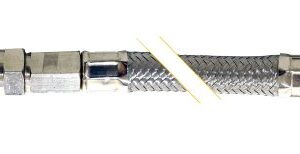 Kleinn Air Horns 30202 Steel Braided Leader Hose with Check Valve