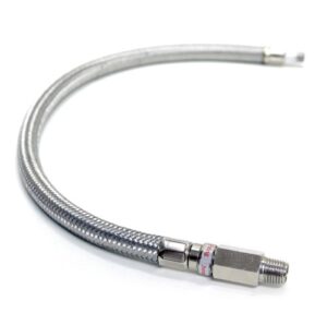 kleinn air horns 30202 steel braided leader hose with check valve