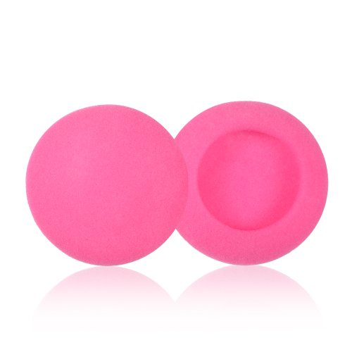 It is 2 Pairs 50mm（2 inch） Quality Replacement Ear Pad Foam Earbud Sponge Cover Cushions for Sennheiser PX100 / Sony MDR-G57 / Philips/Plantronics Headphones (Pink)