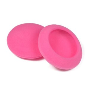 It is 2 Pairs 50mm（2 inch） Quality Replacement Ear Pad Foam Earbud Sponge Cover Cushions for Sennheiser PX100 / Sony MDR-G57 / Philips/Plantronics Headphones (Pink)