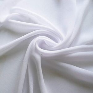 stylish fabric 58" white solid color sheer chiffon fabric by the bolt-100 yards (wholesale price)