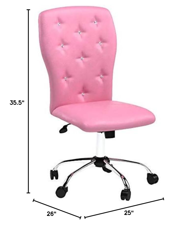 Boss Office Products Tiffany Modern Office Chair in Pink