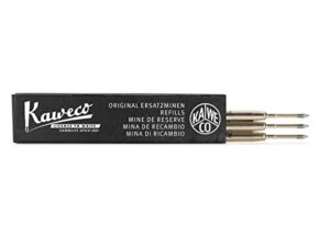 kaweco g2 ballpoint pen refills 0.8 mm black pack of 3 | 3 pieces 0.8 mm refill black ball pen | pen refill | refill for multicoloured pen | 0.8 mm fine in black