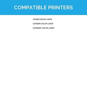 LD Products Compatible Toner Cartridge Replacements for 331-8429 W8D60 Extra High Yield Dell Color Laser C3760 C3765 C3760dn C3760n C3765dnf Printers (Black, 2-Pack)