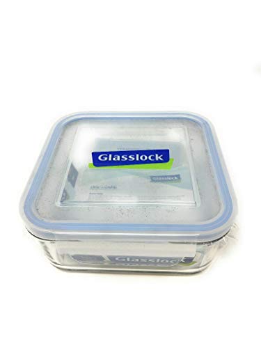 GLASS LOCK 900ml Square Food Container, 1 EA