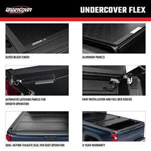 UnderCover Flex Hard Folding Truck Bed Tonneau Cover | FX51011 | Fits 2015 - 2017 Nissan Frontier w/track system 4' 11" Bed (58.6")