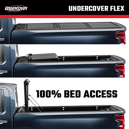 UnderCover Flex Hard Folding Truck Bed Tonneau Cover | FX51011 | Fits 2015 - 2017 Nissan Frontier w/track system 4' 11" Bed (58.6")