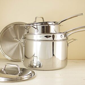 USA Pan Cookware 5-Ply Stainless Steel 8 Inch Sauté Skillet, Oven and Dishwasher Safe, Made in the USA