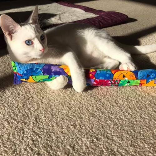 Kitty Kick Stix 11" Catnip Kicker Toys - Set of 2 Cat Kickers, The Original Made in USA