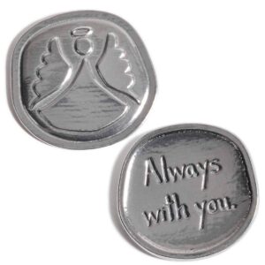 crosby & taylor angel always with you pewter sentiment coin