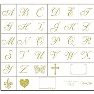 Designer Greetings Monogram Boxed Note Cards, Personalized Stationery Set (10 Count), Letter J