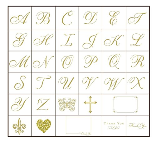 Designer Greetings Monogram Boxed Note Cards, Personalized Stationery Set (10 Count), Letter J