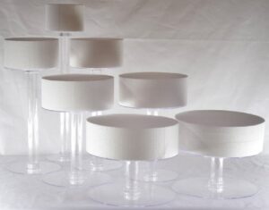 7 tier clear cascade wedding cake stand (style r700)