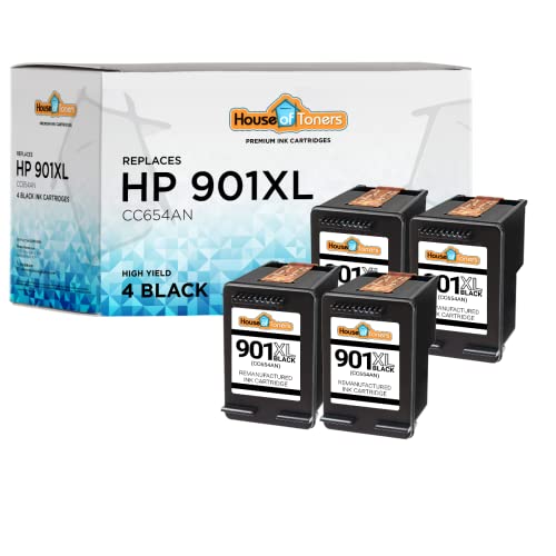 HouseOfToners Remanufactured Ink Cartridge Replacement for HP 901XL CC654AN