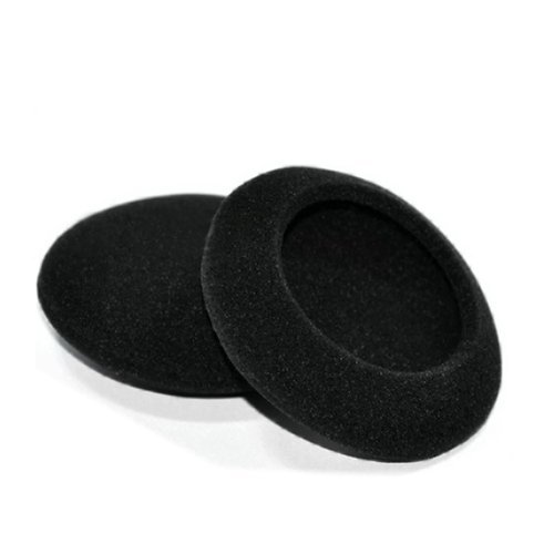 Synsen 5 Pairs 50mm(2inch) Quality Replacement Ear Pad Foam Earbud Sponge Cover Cushions for Sennheiser PX100 / Sony MDR-G57 / Philips/Plantronics & Other Headphones (50mm, Black)