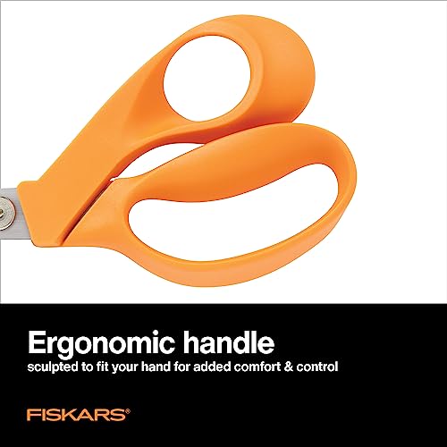 Fiskars Crafts 8190 RazorEdge Fabric Shears, 9-Inch,Orange