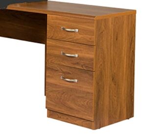 american furniture classics os home and office model 22111 unit three drawer extension, autumn oak laminate