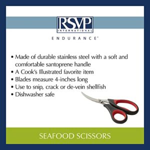 RSVP Endurance Stainless Steel 7 Inch Seafood Scissors