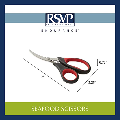 RSVP Endurance Stainless Steel 7 Inch Seafood Scissors