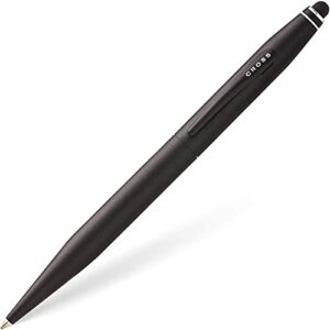 cross tech2 refillable ballpoint pen, medium ballpen with stylus, includes premium gift box - satin black