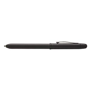 cross tech3+ refillable multi-function ballpoint pen with stylus, medium ballpen and pencil, includes premium gift box - satin black