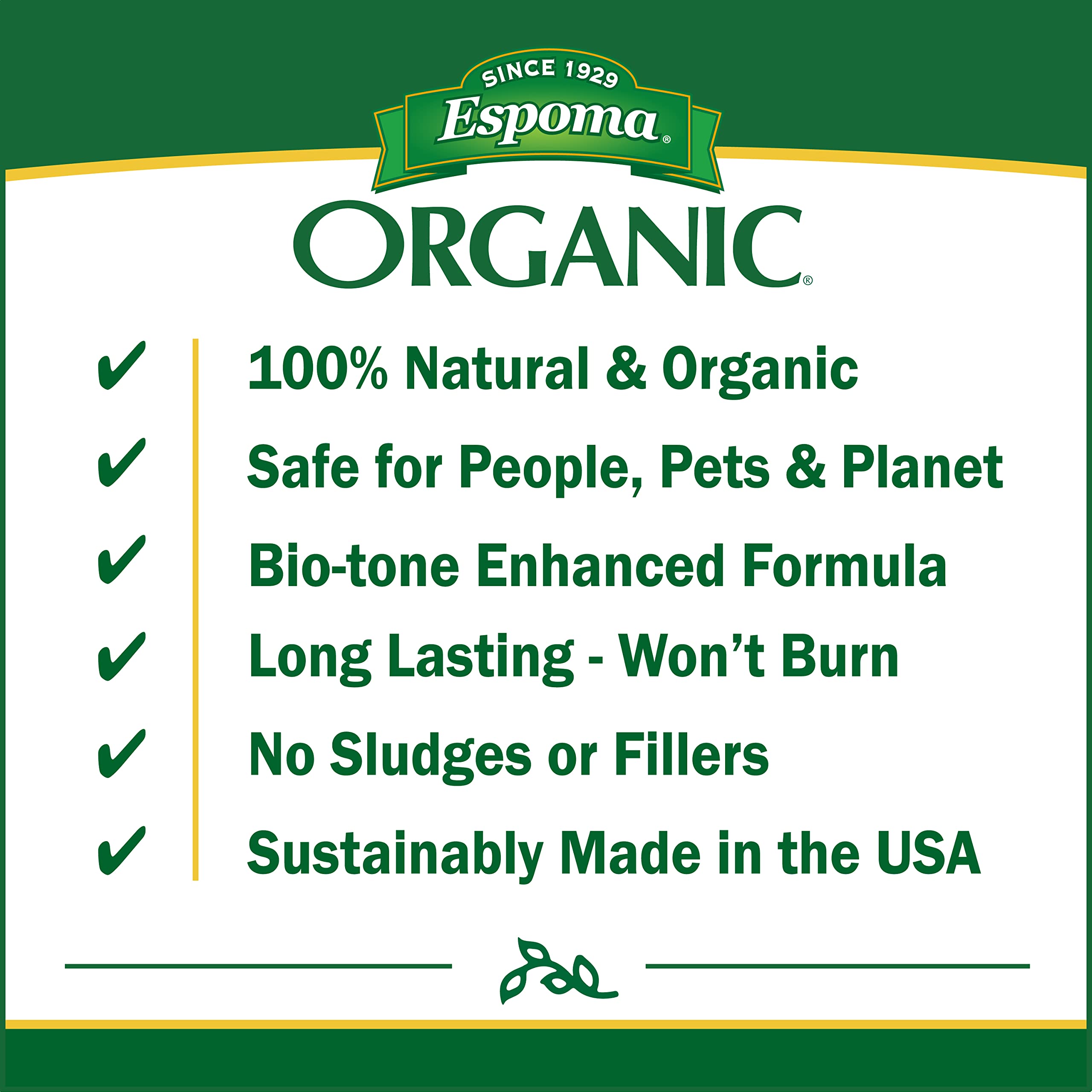 Espoma Organic Plant-Tone 5-3-3 Natural & Organic All Purpose Plant Food;18 lb. Bag; The Original Organic Fertilizer for All Flowers, Vegetables, Trees, and Shrubs.