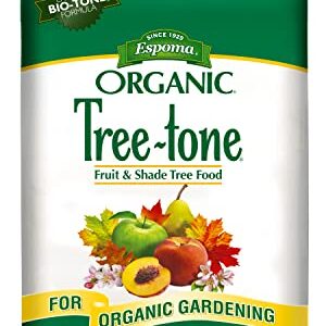 Espoma Organic Tree-Tone 6-3-2 Natural & Organic Fertilizer and Plant Food; 18 lb. Bag; Organic Fertilizer for All Trees. Use for Fruit Trees Like Peach & Apple Trees and All Shade Trees