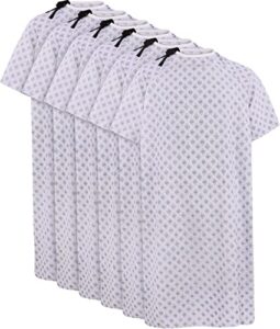 utopia care 6 pack cotton blend unisex hospital gown, back tie, 45" long & 61" wide, patient gowns comfortably fits sizes up to 2xl