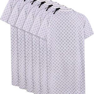 Utopia Care 6 Pack Cotton Blend Unisex Hospital Gown, Back Tie, 45" Long & 61" Wide, Patient Gowns Comfortably Fits Sizes up to 2XL