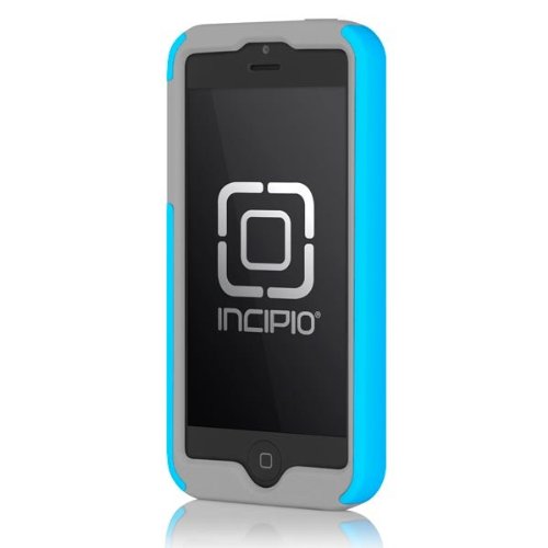 Incipio DualPro Case for iPhone 5C - Retail Packaging - Cyan/Gray