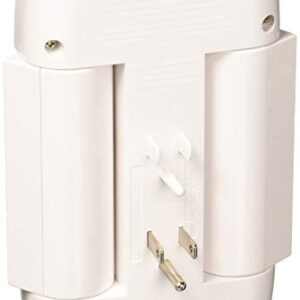 Globe Electric 7791301 6-Outlet Swivel Space Saving 2 USB Port Surge Protector Wall Tap, Android, iPad, iPhone, iPod Compatible, 2100 Joules, 2.1 AMP Charge, White, Multi Plug Outlet, Power Outlet