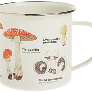 Gift Republic GR270058 Mushroom Enamel Mug, Multi, 500 milliliters