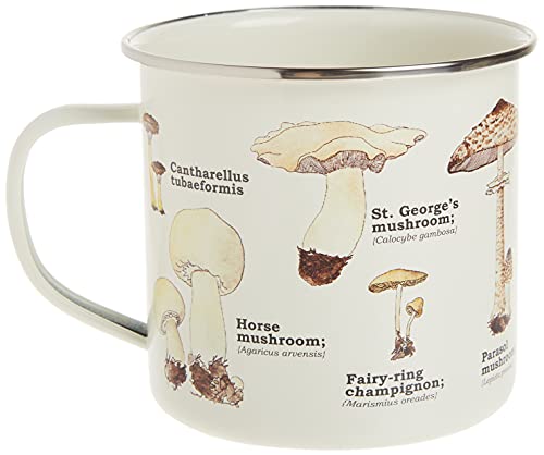 Gift Republic GR270058 Mushroom Enamel Mug, Multi, 500 milliliters