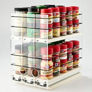 Vertical Spice - Cabinet Mounted Spice Rack Organizer - 3 Drawers, 30 Capacity - Sliding Cabinet Organizer - Pullout Shelves for Pantry Organization - Seasoning Storage - 6.9'' W x 10.75'' H x 10.6" D