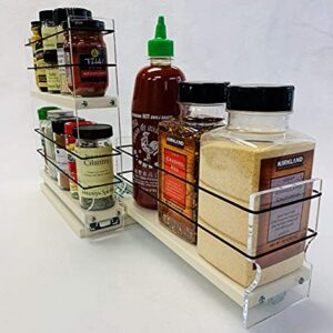 Vertical Spice - 23x2x11 DC - Spice Rack and Storage Organizer Drawer - Cabinet Mounted - Size: 5.75" Width x 10.75" Height x 10.6" Depth - Made In USA