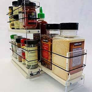 Vertical Spice - 23x2x11 DC - Spice Rack and Storage Organizer Drawer - Cabinet Mounted - Size: 5.75" Width x 10.75" Height x 10.6" Depth - Made In USA