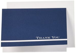 great papers! midnight blue thank you cards with envelopes, 4.875"x3.375", 24 count (10646)