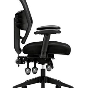 HON Prominent Mesh High-Back Task Chair, with Seat Glide and Height-and Width-Adjustable Arms, Asynchronous Control, Black