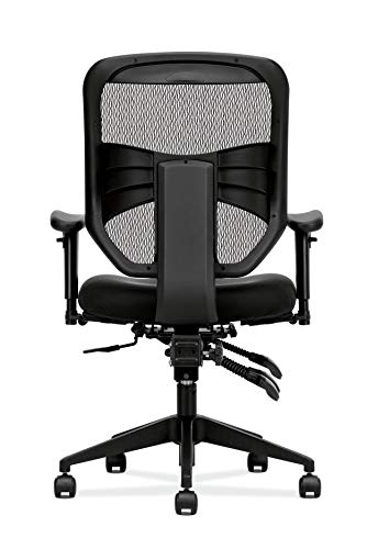 HON Prominent Mesh High-Back Task Chair, with Seat Glide and Height-and Width-Adjustable Arms, Asynchronous Control, Black