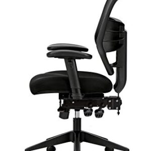 HON Prominent Mesh High-Back Task Chair, with Seat Glide and Height-and Width-Adjustable Arms, Asynchronous Control, Black