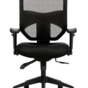 HON Prominent Mesh High-Back Task Chair, with Seat Glide and Height-and Width-Adjustable Arms, Asynchronous Control, Black