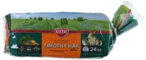 kaytee products 715363 6-pack timothy hay plus carrot food for pets, 24-ounce