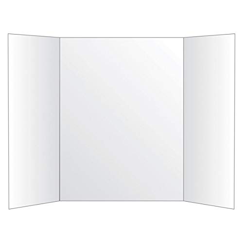 Office Depot 72% Recycled Tri-Fold Corrugate Display Board, 36in. x 48in., White, 26991