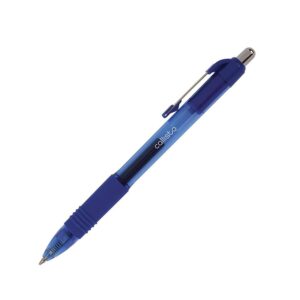 Office Depot® Brand Callisto Retractable Gel Ink Pens, Medium Point, 0.7 mm, Transparent Blue Barrel, Blue Ink, Pack Of