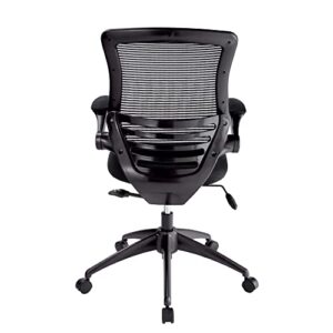 Realspace® Calusa Mesh Mid-Back Chair, Black