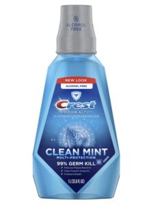 crest pro-health multi-protection alcohol free rinse 1l, refreshing fresh mint - 2 pack