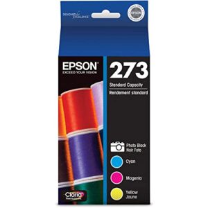 epson® claria, premium 273 color ink cartridges (t273520-s), pack of 4