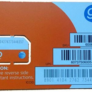 AT&T 6006A Prepaid Go Phone Pre-Paid 4G Sim Card
