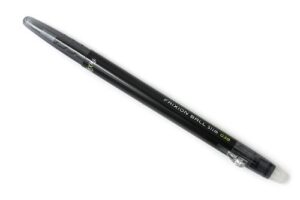 pilot frixion ball slim retractable erasable gel ink pens,fine point, 0.38 mm - black ink- value set of 3 & 3 gel ink pen refill pack