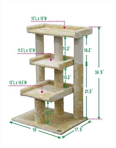 Go Pet Club F101 Cat Tree Condo Scratcher Post Pet Bed Furniture